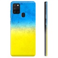 Funda TPU con bandera de Ucrania para Samsung Galaxy A21s - Bicolor