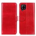 Funda con Cierre Magnético para Samsung Galaxy A22 4G - Estilo Cartera - Rojo