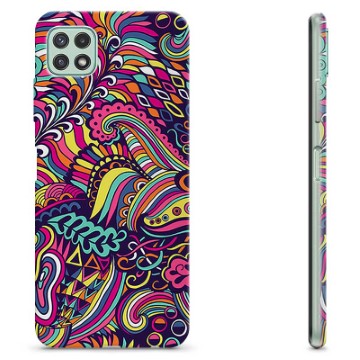 Funda de TPU para Samsung Galaxy A22 5G - Flores Abstractas