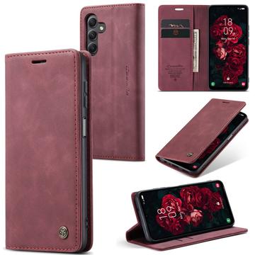 Funda Caseme Serie 013 para Samsung Galaxy A25 - Estilo Cartera - Vino Tinto