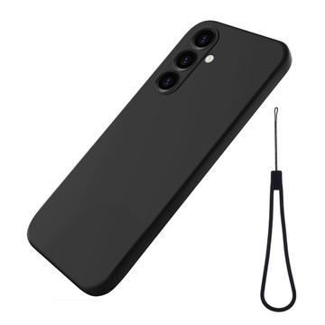 Funda de Silicona Líquida para Samsung Galaxy A25 - Negro