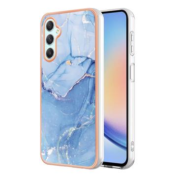 Funda TPU Marble Pattern Electrochapada IMD para Samsung Galaxy A25