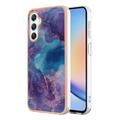 Funda TPU Marble Pattern Electrochapada IMD para Samsung Galaxy A25