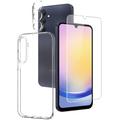 Set de protección Northjo 3 en 1 para Samsung Galaxy A25 - Transparente