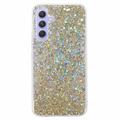 Samsung Galaxy A34 5G Glitter Flakes TPU Case - Gold