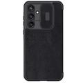 Funda con Tapa Nillkin Qin Pro para Samsung Galaxy A35 - Negro