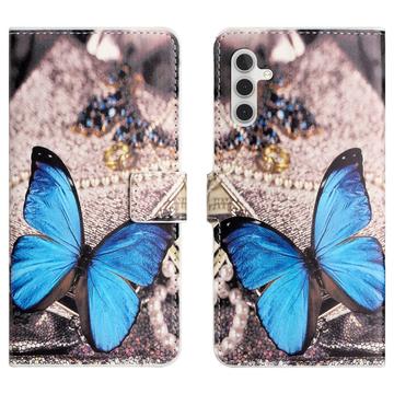 Funda Style para Samsung Galaxy A35 - Estilo Cartera - Mariposa Azul