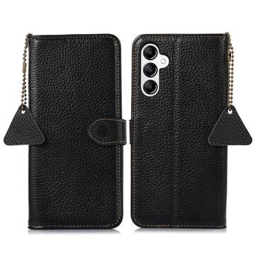 Funda con RFID para Samsung Galaxy A35 - Estilo Cartera - Negro