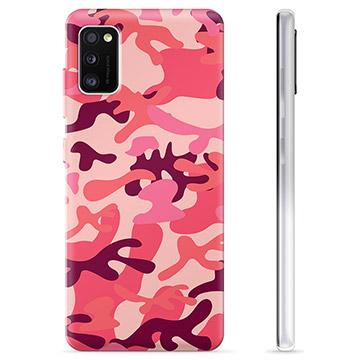 Funda de TPU para Samsung Galaxy A41 - Camuflaje Rosa