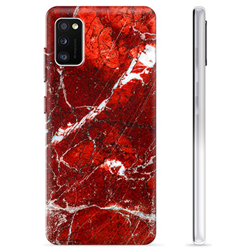 Funda de TPU para Samsung Galaxy A41 - Mármol Rojo