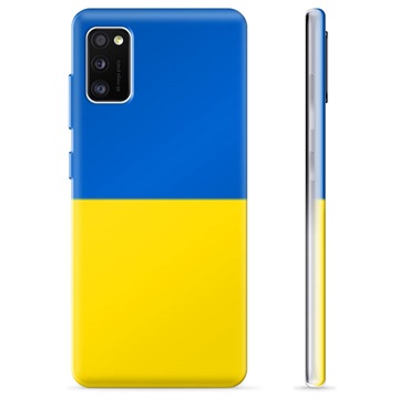 Funda TPU con bandera de Ucrania para Samsung Galaxy A41 - Amarillo y azul claro