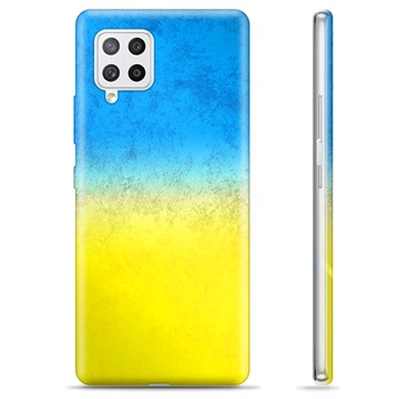 Funda TPU con bandera de Ucrania para Samsung Galaxy A42 5G - Bicolor