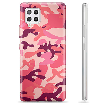 Funda de TPU para Samsung Galaxy A42 5G - Camuflaje Rosa