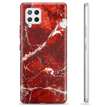 Funda de TPU para Samsung Galaxy A42 5G - Mármol Rojo