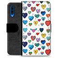 Funda Cartera Premium para Samsung Galaxy A50 - Corazones