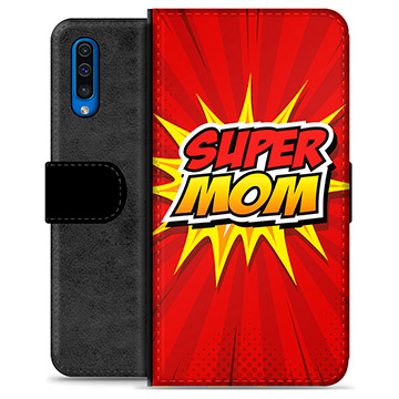 Funda Cartera Premium para Samsung Galaxy A50 - Super Mom