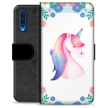 Funda Cartera Premium para Samsung Galaxy A50 - Unicornio