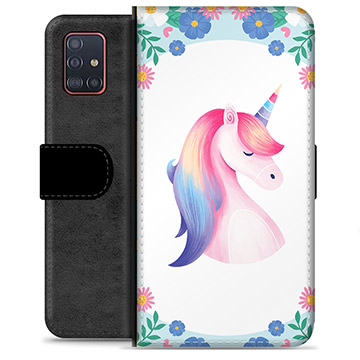 Funda Cartera Premium para Samsung Galaxy A51 - Unicornio