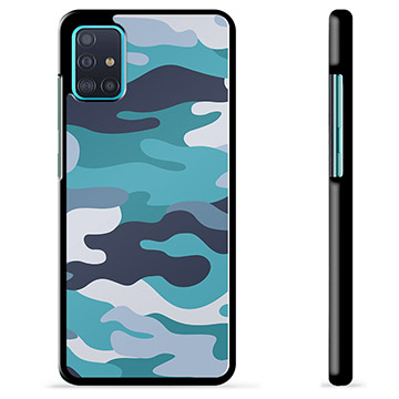 Carcasa Protectora para Samsung Galaxy A51 - Camuflaje Azul