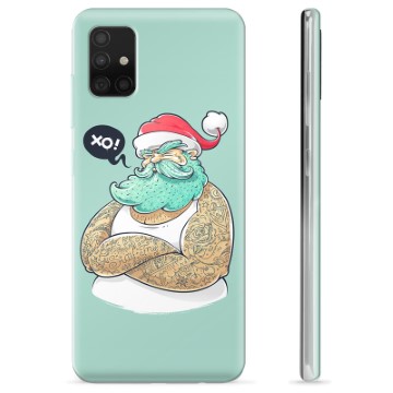 Funda de TPU para Samsung Galaxy A51 - Papá Noel Moderno