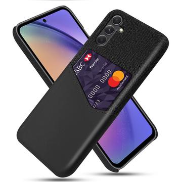 Carcasa con Ranura para Tarjeta KSQ para Samsung Galaxy A55 - Negro