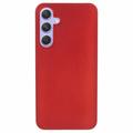 Carcasa de Plástico Engomado para Samsung Galaxy A55 - Rojo