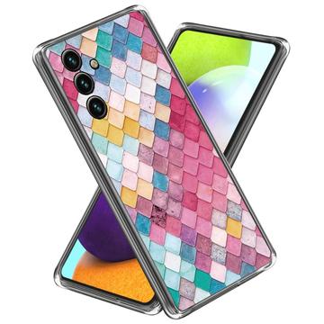 Carcasa de TPU Stylish Ultra Fina para Samsung Galaxy A55 - Rombo Arcoiris