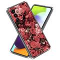 Carcasa de TPU Stylish Ultra Fina para Samsung Galaxy A55 - Flores Rojas