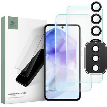 Kit de Protección Tech-Protect Supreme para Samsung Galaxy A55 - Transparente