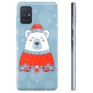 Funda de TPU para Samsung Galaxy A71 - Oso de Navidad