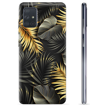 Funda de TPU para Samsung Galaxy A71 - Hojas Doradas