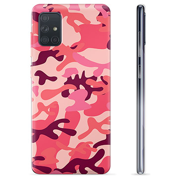 Funda de TPU para Samsung Galaxy A71 - Camuflaje Rosa