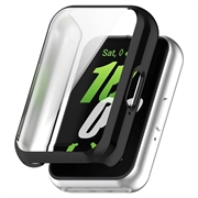 Carcasa de TPU Galvanizado para Samsung Galaxy Fit3 - Negro