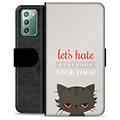 Funda Cartera Premium para Samsung Galaxy Note20 - Gato Enfadado