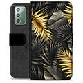 Funda Cartera Premium para Samsung Galaxy Note20 - Hojas Doradas