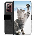 Funda Cartera Premium para Samsung Galaxy Note20 Ultra - Gato