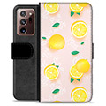 Funda Cartera Premium para Samsung Galaxy Note20 Ultra - Patrón de Limón