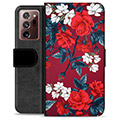 Funda Cartera Premium para Samsung Galaxy Note20 Ultra - Flores Vintage