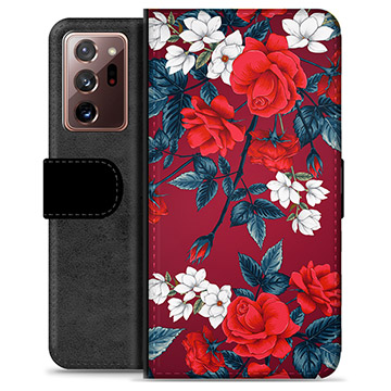 Funda Cartera Premium para Samsung Galaxy Note20 Ultra - Flores Vintage