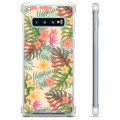 Funda Híbrida para Samsung Galaxy S10 - Flores Rosadas