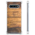 Funda Híbrida para Samsung Galaxy S10 - Madera