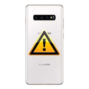 Reparación Tapa de Batería para Samsung Galaxy S10+ - Cerámica Blanco