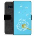 Funda Cartera Premium con Función de Soporte para Samsung Galaxy S10 - Diente de León