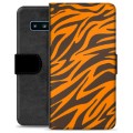 Funda Cartera Premium para Samsung Galaxy S10 - Tigre