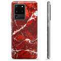 Funda de TPU para Samsung Galaxy S20 Ultra - Mármol Rojo