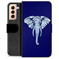 Funda Cartera Premium para Samsung Galaxy S21+ 5G - Elefante