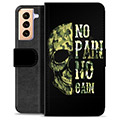 Funda Cartera Premium para Samsung Galaxy S21+ 5G - No Pain, No Gain