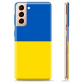 Funda TPU con bandera de Ucrania para Samsung Galaxy S21+ 5G - Amarillo y azul claro