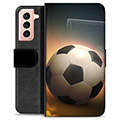 Funda Cartera Premium para Samsung Galaxy S21 5G - Fútbol