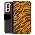 Funda Cartera Premium para Samsung Galaxy S21 5G - Tigre